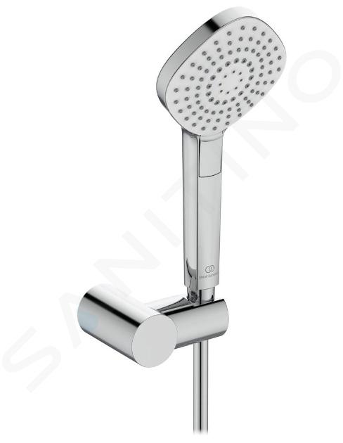 Ideal Standard Idealrain Evo Jet - Set de pommeau de douche, 3 jets, support et flexible, chrome B2619AA