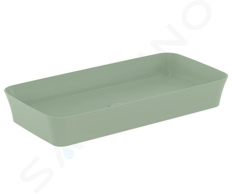 Ideal Standard Ipalyss - Lavabo à poser, 800x400 mm, sans trop-plein, Sage E1391X9