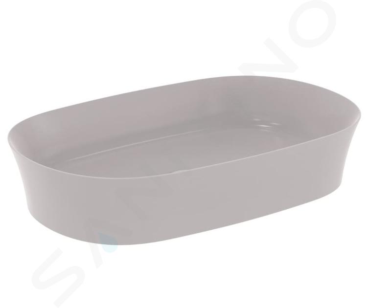 Ideal Standard Ipalyss - Lavabo à poser, 600x380 mm, sans trop-plein, Concrete E1396V9