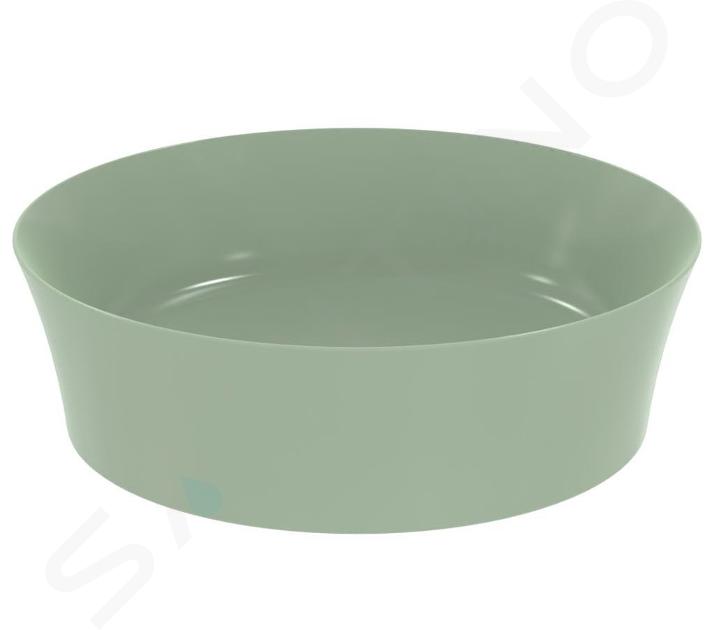 Ideal Standard Ipalyss - Mosdókagyló, átmérő 400 mm, túlfolyó nélkül, Sage E1398X9