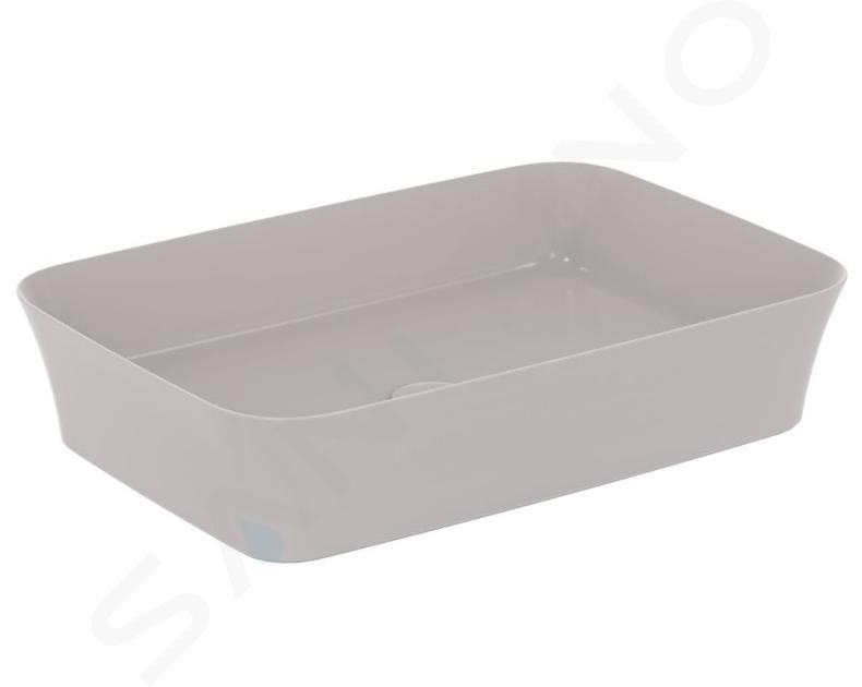 Ideal Standard Ipalyss - Mosdókagyló tányérhoz, 550x380 mm, túlfolyó nélkül, Beton E2076V9