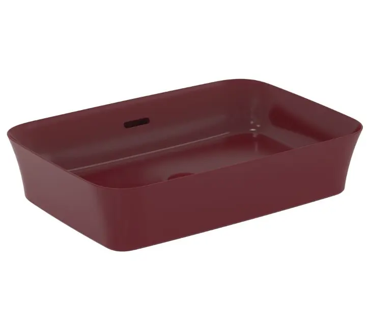 Ideal Standard Ipalyss - Mosdókagyló pultra, 550x380 mm, túlfolyóval, gránátalma E2078V6