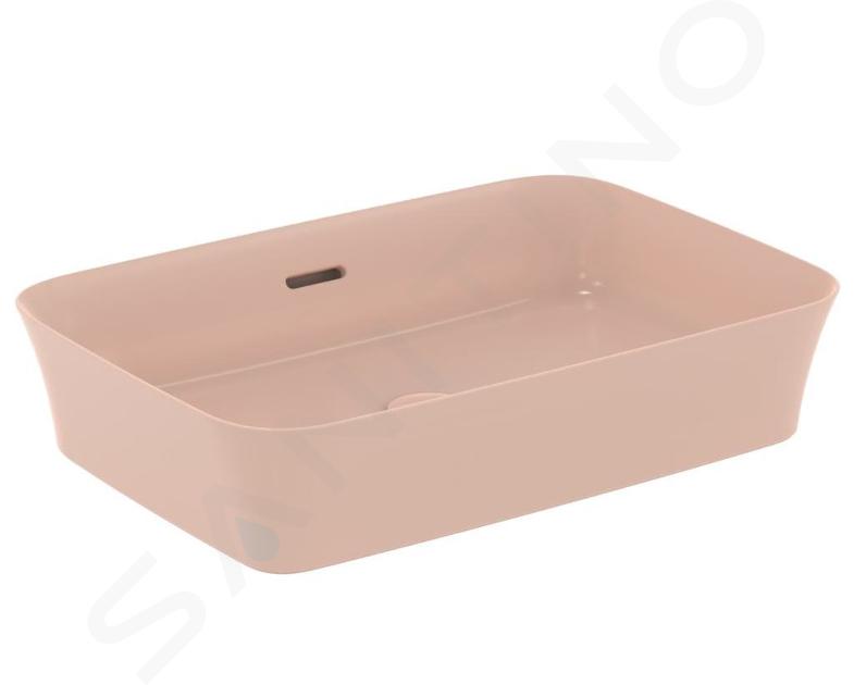 Ideal Standard Ipalyss - Lavabo da appoggio, 550x380 mm, con troppopieno, Nude E2078V7