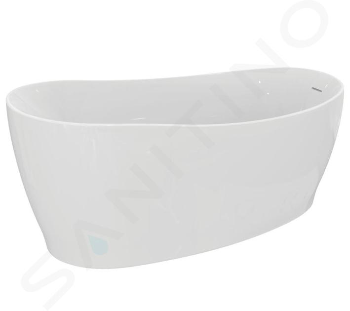 Ideal Standard Around - Asymmetrische Badewanne freistehend 1800x850 mm, Weiß glänzend K871501