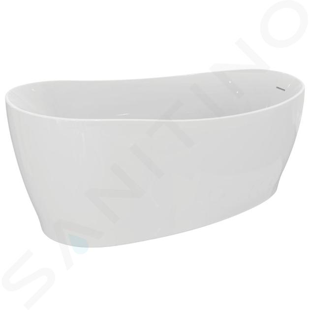 Ideal Standard Around - Asymmetrische Badewanne freistehend 1800x850 mm, Weiß matt K8715V1