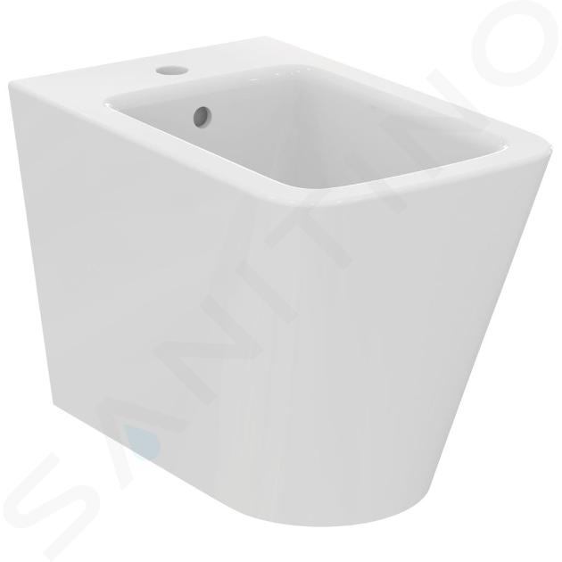 Ideal Standard Blend - Bidet à poser, 355x560 mm, avec trop-plein, trou pour robinet, blanc T368901