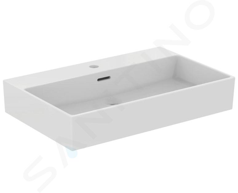 Ideal Standard Extra - Lavabo 700x450 mm, con rebosadero, con orificio para grifo, blanco T372801