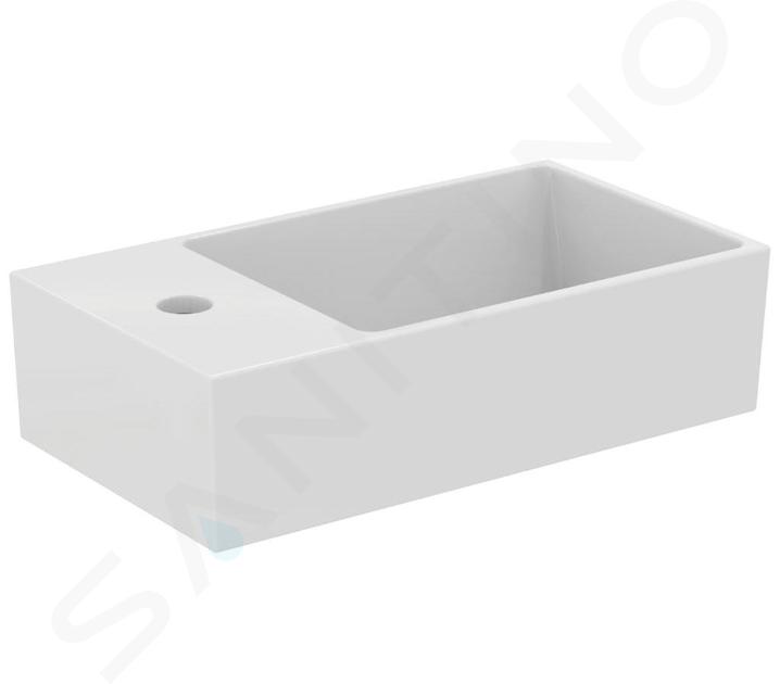 Ideal Standard Extra - Fontein 45x25 cm, met overloop, met kraangat links, wit T373301