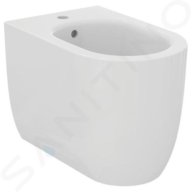 Ideal Standard Blend - Bidet a terra, 355x560 mm, con troppopieno, foro per miscelatore, bianco T375301