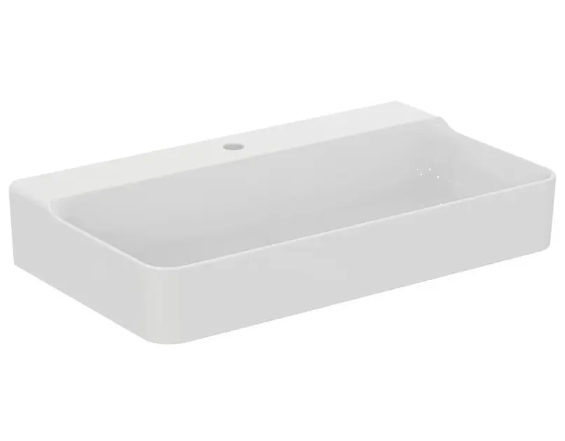Levně Ideal Standard Conca Ceram - Umyvadlo 80x45 cm, bez přepadu, otvor pro baterii, bílá T379501