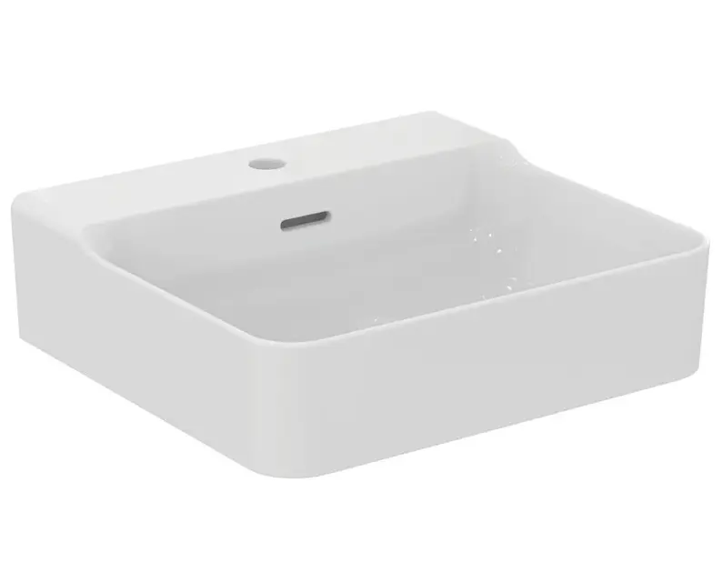 Ideal Standard Conca Ceram - Waschbecken 50x45 cm, mit Überlauf, Hahnloch, Weiß T381201