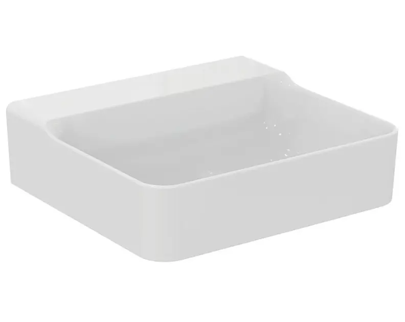 Levně Ideal Standard Conca Ceram - Umyvadlo na desku 50x45 cm, bez přepadu, bez otvoru pro baterii, bílá T381701
