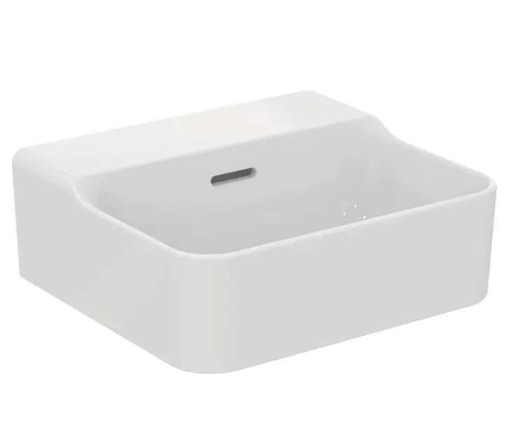 Levně Ideal Standard Conca Ceram - Umývátko na desku 40x35 cm, s přepadem, bez otvoru pro baterii, bílá T387701