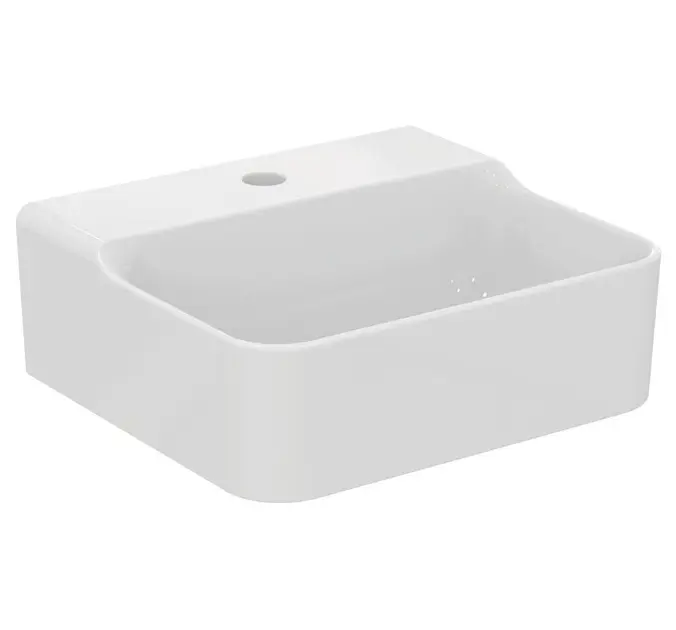 Levně Ideal Standard Conca Ceram - Umývátko na desku 40x35 cm, bez přepadu, otvor pro baterii, bílá T387801