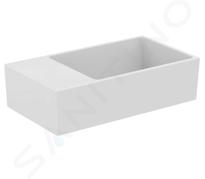 Ideal Standard Extra - Lavamanos 450x250 mm, con rebosadero, sin orificio para grifo, blanco T391901