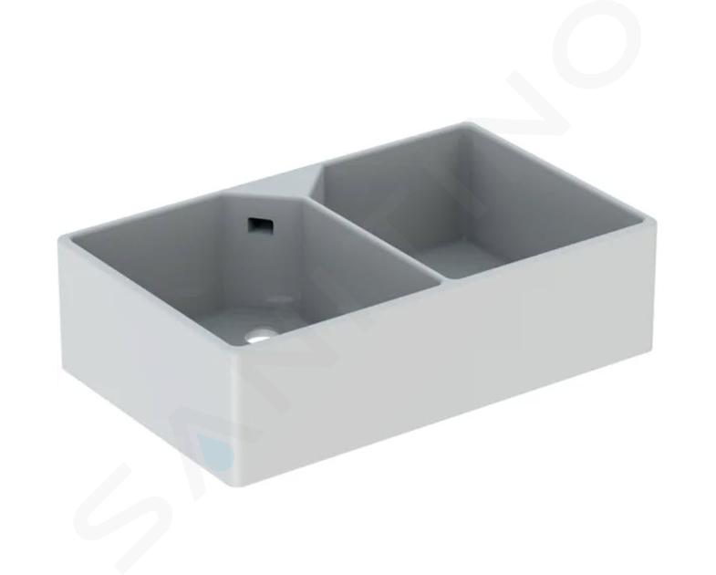 Geberit Publica - Zlew ceramiczny 900x560 mm, biały 350490000