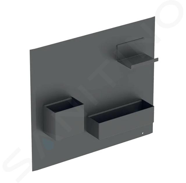 Geberit Accessoires - Tableau magnétique avec compartiments, 45x39 cm, lave mat 500.649.JK.2