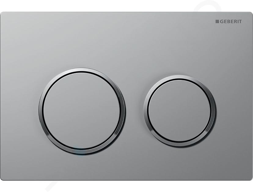 Geberit Omega20 - Plaque de déclenchement, easy to clean, chrome mat/chrome brillant 115.085.JQ.1