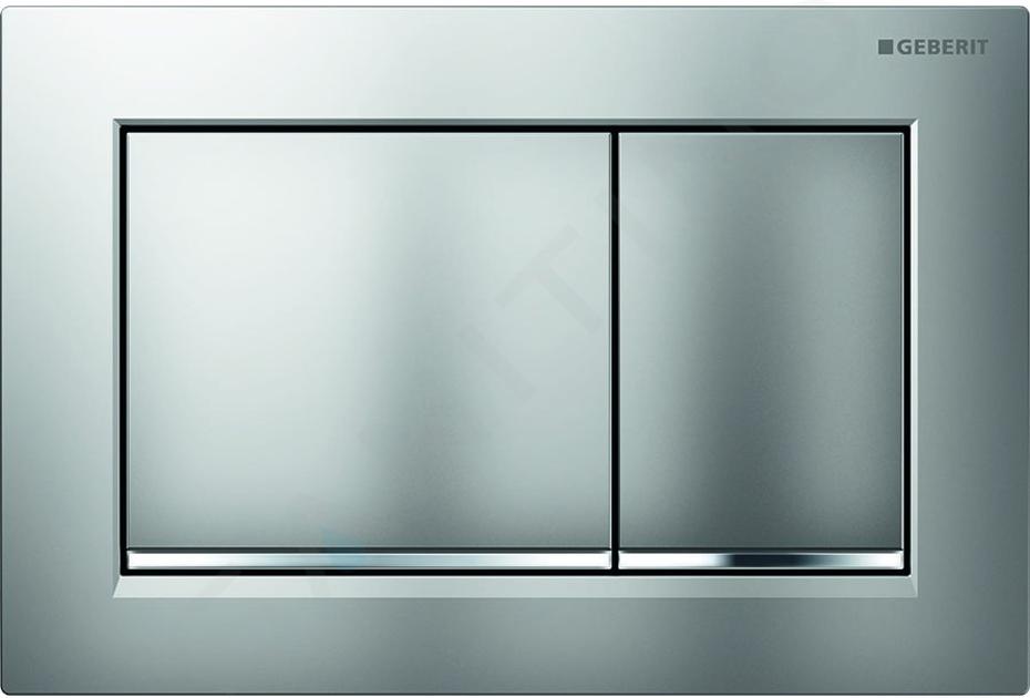 Geberit Omega30 - Betätigungsplatte, Easy to clean, Chrom matt/Chrom glänzend 115.080.JQ.1