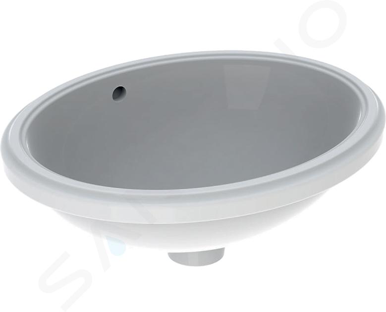 Geberit VariForm - Lavabo empotrado 48x42 cm, con rebosadero, blanco 500.748.01.2