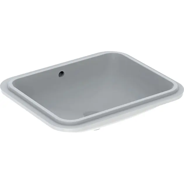 Geberit VariForm - Lavabo empotrado 58x49 cm, con rebosadero, blanco 500.764.01.2