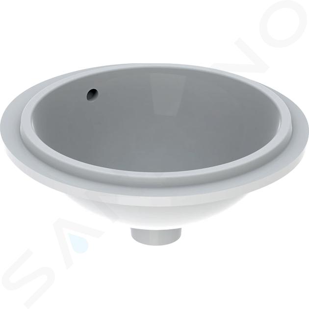 Geberit VariForm - Lavabo empotrado, diámetro 39 cm, con rebosadero, blanco 500.744.01.2