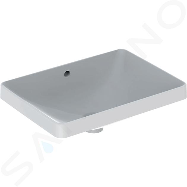 Geberit VariForm - Umyvadlo zápustné 550x400 mm, s přepadem, bílá 500.736.01.2