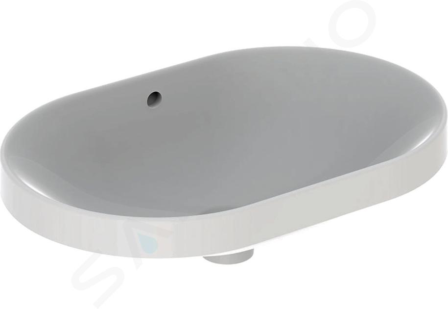 Geberit VariForm - Vasque à encastrer 600x400 mm, avec trop-plein, blanc 500.728.01.2