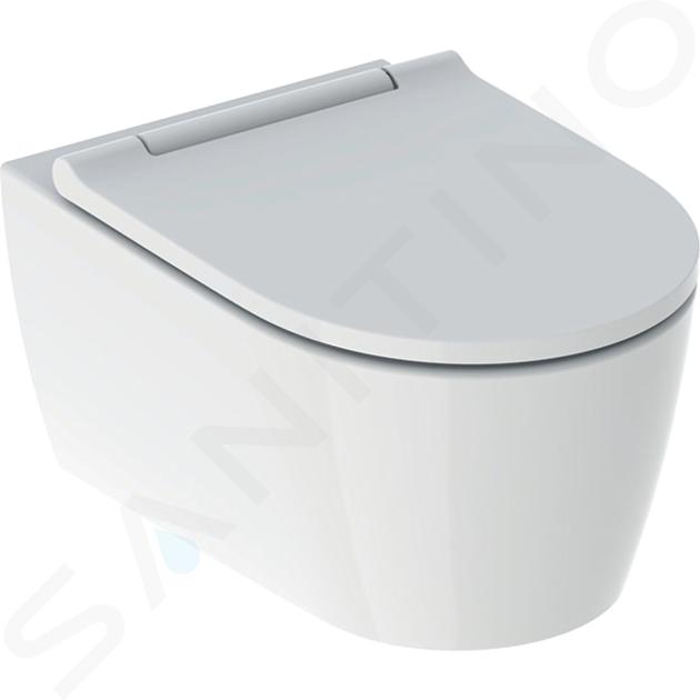 Geberit ONE - Závesné WC s doskou SoftClose, TurboFlush, KeraTect, biela 500.201.01.1