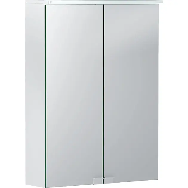 Geberit Option - Armoire de toilette avec éclairage, 500x675x180 mm, blanc 500.257.00.1