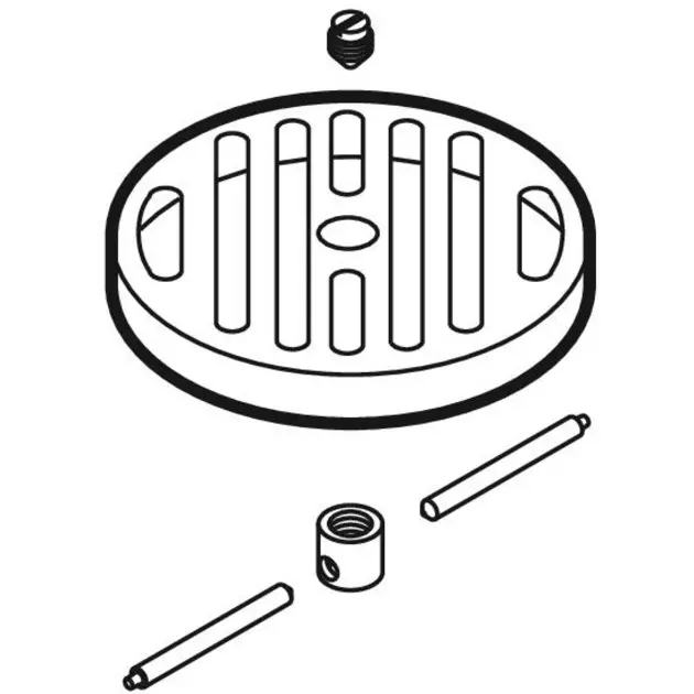 Griglia Scarico A Pavimento In Acciaio Inox - Anti-Blocco Per Balconi E Esterni, 75mm