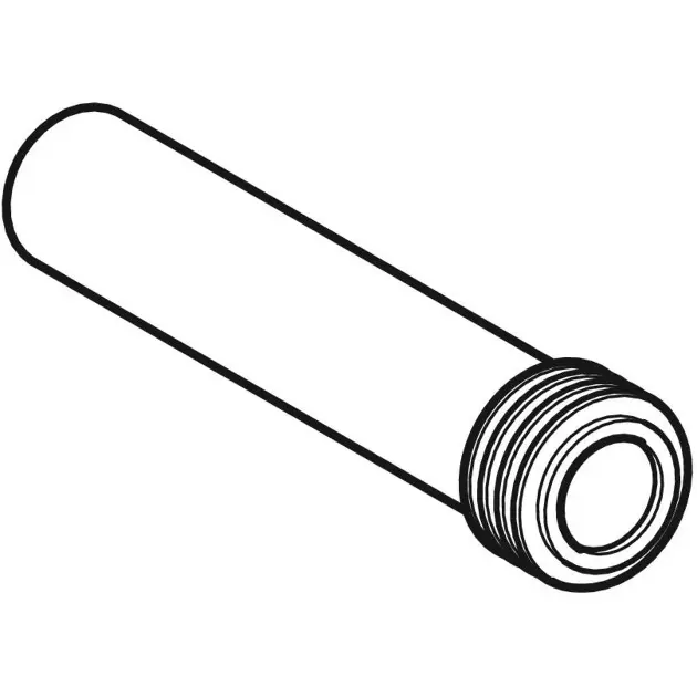 Geberit Extensión De Tubo De Descarga D45mm Negro – Con Junta De Manguito (152.434.16.1)