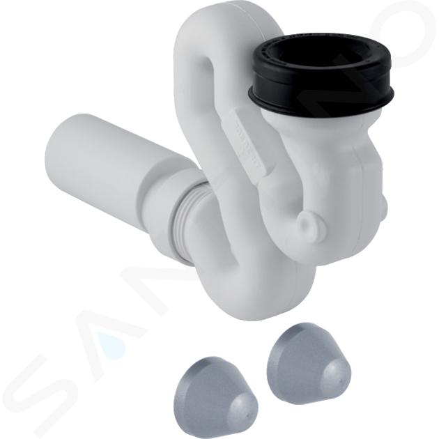 Geberit Accessoires - Siphon pour urinoir, avec des accessoires de montage, sortie horizontale, d 50 mm 152.942.11.1