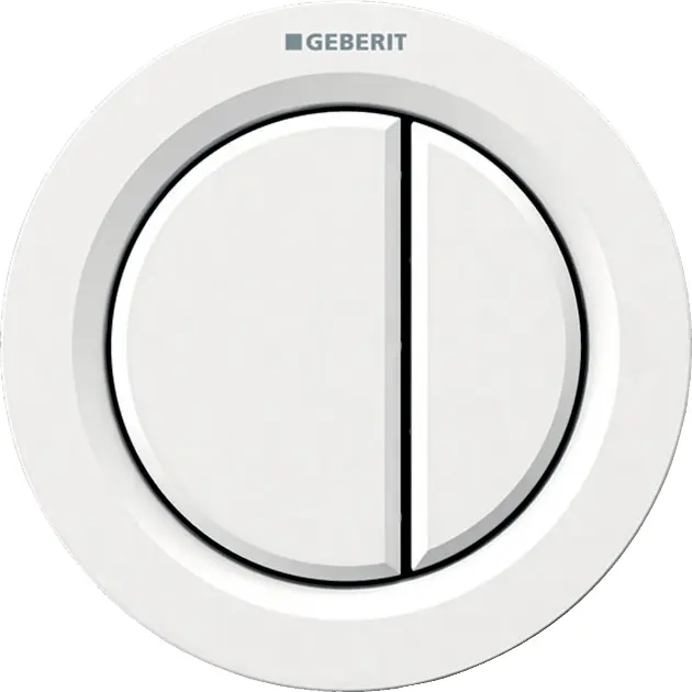 Geberit Spoelsystemen - Afstandsbediening type 01, pneumatisch, voor 2-toets spoeling, alpine wit 116.050.11.1