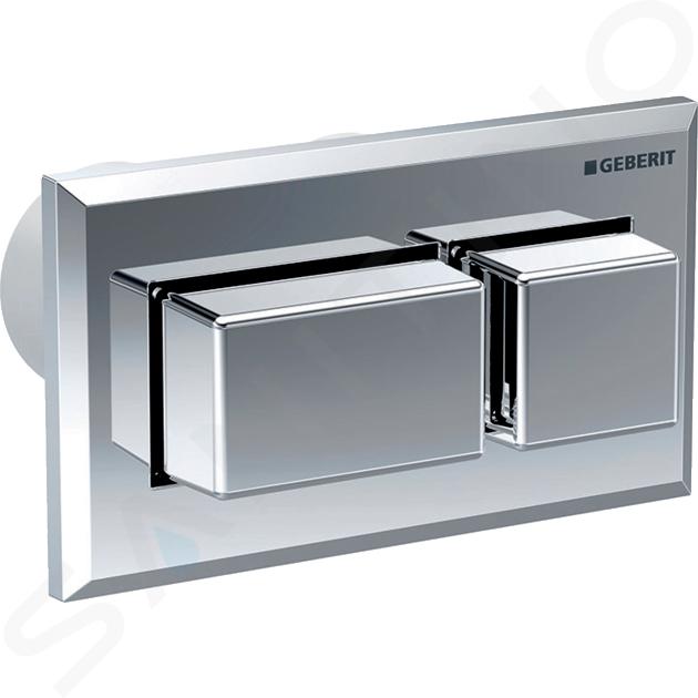 Geberit Systèmes de chasse d’eau - Déclenchement à distance pneumatique, pour rinçage double touche, chrome brillant 116.052.21.1