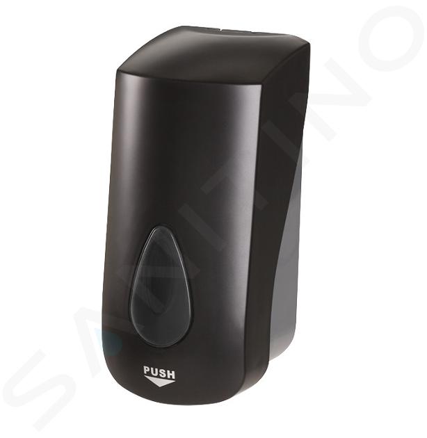 Sanela Toilet accessoires voor openbare toiletten - Schuimzeepdispenser, 1000 ml, zwart SLDN 05N