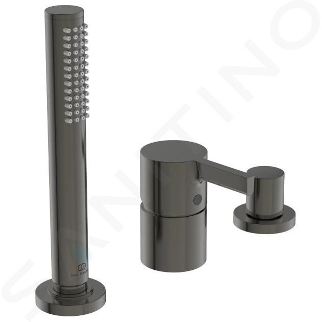 Ideal Standard Joy - Grifo para borde de bañera, 3 orificios, Magnetic Grey BC788A5