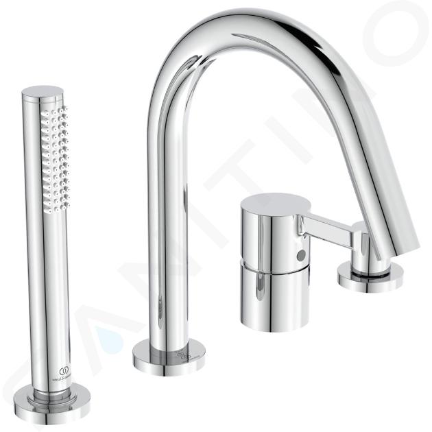 Ideal Standard Joy - Kád peremkeverő, 4 lyukú beépítés, króm BC789AA