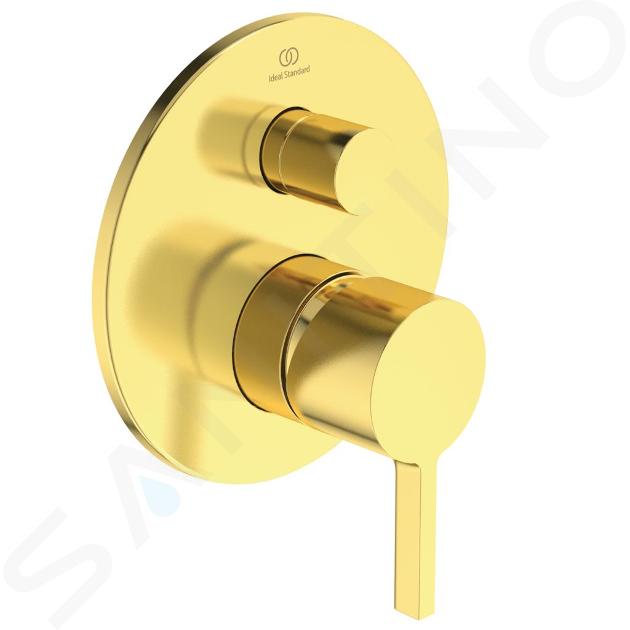 Ideal Standard Joy - Grifo empotrado, para 2 dispositivos, Brushed Gold A7383A2