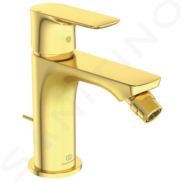 Ideal Standard Connect Air - Mitigeur de bidet avec vidage, Brushed Gold A7030A2