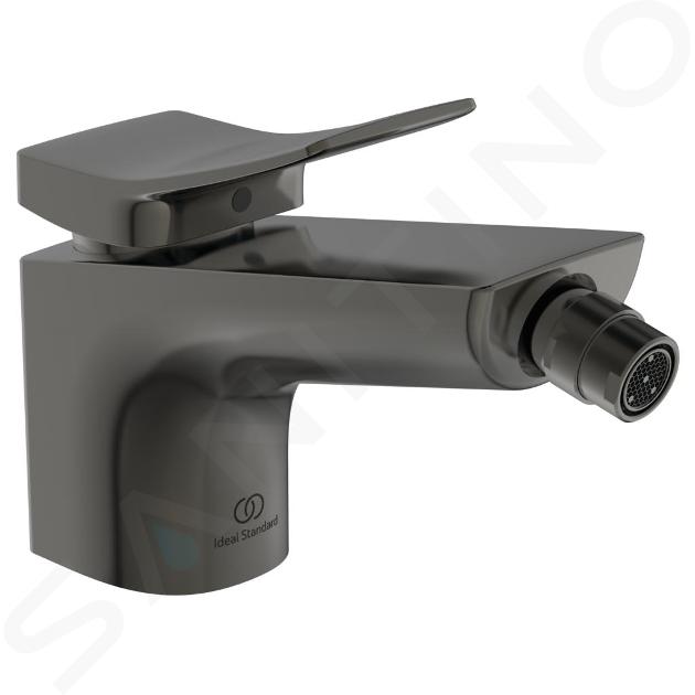 Ideal Standard Conca Tap - Grifo de bidé con desagüe, Magnetic Grey BC760A5