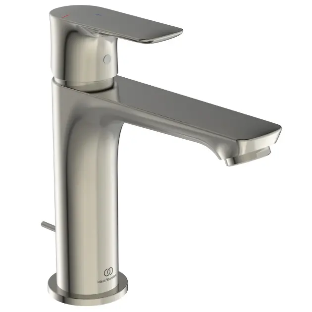 Levně Ideal Standard Connect Air - Umyvadlová baterie Grande Slim s výpustí, BlueStart, Silver Storm A7013GN