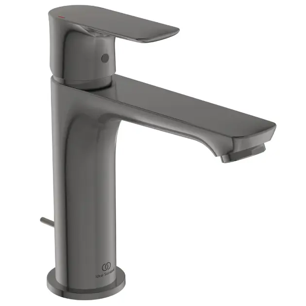 Ideal Standard Connect Air - Miscelatore da lavabo Grande Slim con sistema di scarico, Magnetic Grey A7012A5