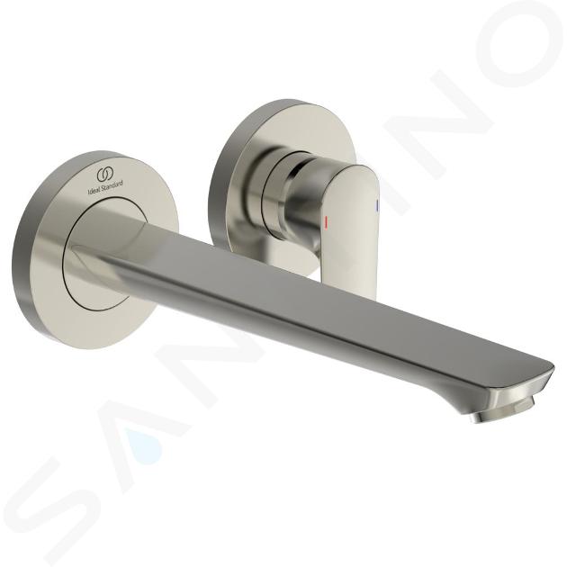 Ideal Standard Connect Air - Miscelatore ad incasso per lavabo, montaggio a 2 fori, Silver Storm A7009GN