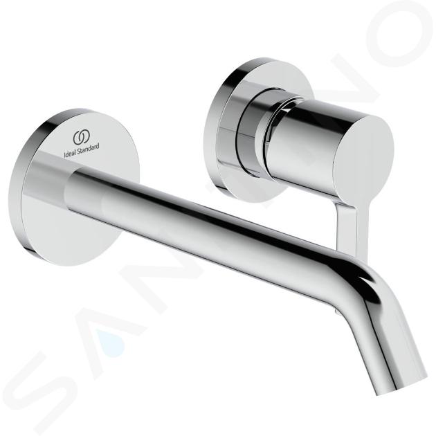 Ideal Standard Joy - Grifo de lavabo empotrado, caño 180 mm, 2 orificios, cromo A7378AA