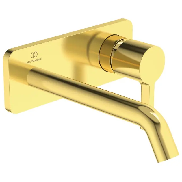Levně Ideal Standard Joy - Umyvadlová baterie pod omítku, výtok 18 cm, Brushed Gold A7380A2