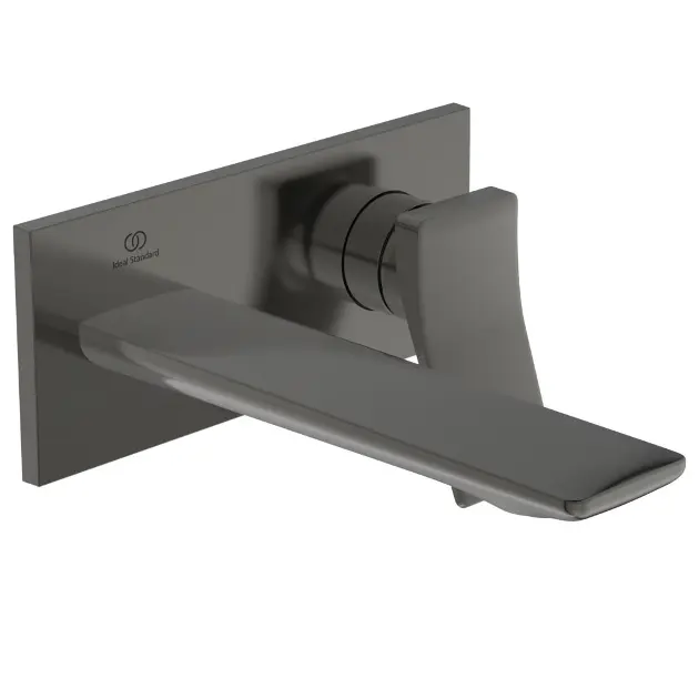 Levně Ideal Standard Conca Tap - Umyvadlová baterie pod omítku, výtok 18 cm, Magnetic Grey A7371A5