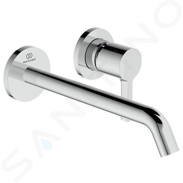 Ideal Standard Joy - Grifo de lavabo empotrado, caño 225 mm, 2 orificios, cromo A7379AA