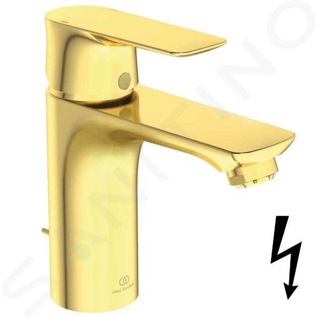 Ideal Standard Connect Air - Mitigeur de lavabo avec vidage, Brushed Gold A7022A2