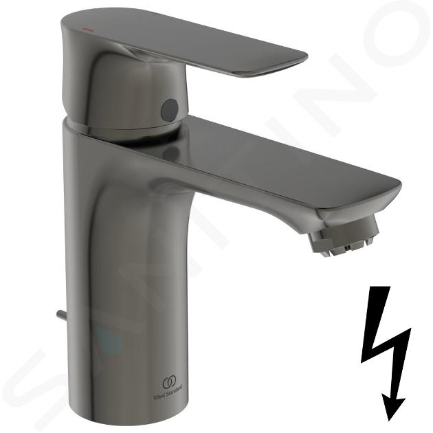 Ideal Standard Connect Air - Miscelatore da lavabo con sistema di scarico, Magnetic Grey A7022A5